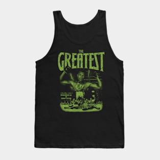 Vintage Bootleg Monochrome Muhammad Ali Green Tank Top